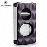 Cutter à Cigares Portable 4 en 1, Coupe en V, Support de Ciseaux, Perforateur Cigarloong