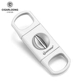 Coupe-Cigare Portable, Ciseaux en V, Lame en Acier Inoxydable Cigarloong