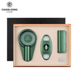 Ensemble Fumeur 3 Pièces : Briquet Droit, Coupe-Cigare, Cendrier Grand Diamètre Cigarloong