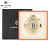 Coupe-Cigare en Relief, Coupe en V, 2 Tailles Intégrées, Perceuse à Cigares de Luxe, Guillotine Cigarloong