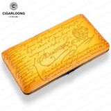 Humidor Portable en Cuir, Doublure Cèdre, 3, 4 ou 5 Places Cigarloong