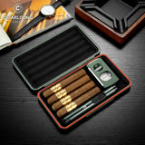 Ensemble Fumeur 3 Pièces Humidor Allume-Cigare - Cigarium™