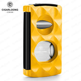 Cutter à Cigares Portable 4 en 1, Coupe en V, Support de Ciseaux, Perforateur Cigarloong