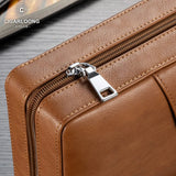Nouvel Humidor de Voyage Portable en Cuir pour Cigares, Support en Bois de Cèdre avec Hygromètre, 4-6 Tubes Cigarloong