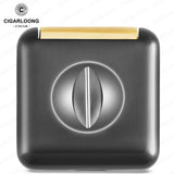 Coupe-Cigare Semi-Automatique en Forme de V, Lame Lisse, Support à Cigares Cigarloong