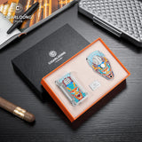 Ensemble de Fumeur de Cigares, Allume-Cigare Coupe-Vent, Ciseaux Tranchants, 2 Pièces Cigarloong