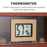 Boite d'Humidification 3 Couches en Bois de Cèdre, Finition Piano