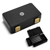 Humidor Portable à Main, Couvercle Rabattable, Style Rétro Créatif, Hygromètre Externe Cigarloong