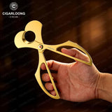 Accessoires pour Cigares, Ensemble de 4 Pièces, Cendrier, Couteau, Boîte en Bois Massif Cigarloong