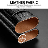 3-Pack Étui à Cigares en Cuir Portable, Support Boîte de Rangement avec Coupe-Cigare Pointu en Acier Inoxydable - Cigarium™