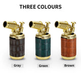 Briquet à Cigares 2 en 1 Multifonctionnel Coupe-Vent Portable Rétro avec Perceuse à Percussion Cigarloong