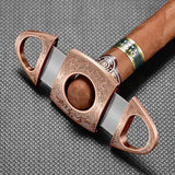 Ensemble Briquet et Cendrier à Cigares, Coupe-Vent Droit, Style Rétro Cigarloong