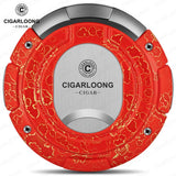 Coupe-Cigare Semi-Automatique en Acier Inoxydable Lisse, Double Face, Coupe Plate et en V Cigarloong
