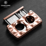 Cutter à Cigares Portable 4 en 1, Coupe en V, Support de Ciseaux, Perforateur Cigarloong