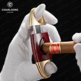 Coupe-Cigare à Coupe en V et Coupe Plate, Ciseaux Portables avec Boîte Cadeau Cigarloong