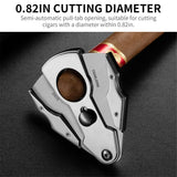 Cisailles à Cigares Brillantes Multifonction, Voyage, Sac Anti-Poussière, Diamètre 21mm Cigarloong
