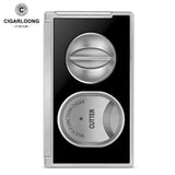 Coupe-Cigare Multifonctionnel en Acier Inoxydable, Coupe Plate et en V, Poinçon Dissimulé Cigarloong