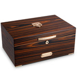 Humidificateur en Bois de Cèdre Naturel, Boîte de Collection de Cigares Moelleux de Grande Capacité - Cigarium™