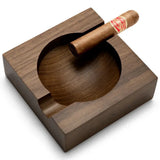 Cendrier à Cigares en Bois de Noyer, Deux Rainures, Multifonction Cigarloong