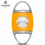 Coupe-Cigare à Coupe en V et Coupe Plate, Ciseaux Portables avec Boîte Cadeau Cigarloong