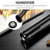 Tube à Cigares de Grand Diamètre avec Humidificateur Intégré, Hygromètre Cigarloong