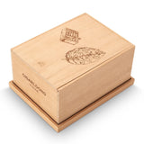 Boîte à Cigares en Bois de Cèdre Naturel Non Peint, 30 Cigares Cigarloong