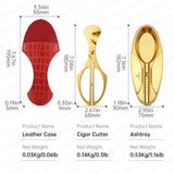 Accessoires pour Cigares, Ensemble de 4 Pièces, Cendrier, Couteau, Boîte en Bois Massif Cigarloong