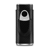 3-Pack Étui à Cigares en Cuir Portable, Support Boîte de Rangement avec Coupe-Cigare Pointu en Acier Inoxydable - Cigarium™