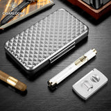 Ensemble Fumeur 3 Pièces : Humidor, Allume-Cigare, Coupe-Cigare Cigarloong