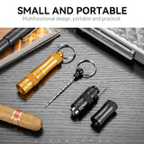 Ciseaux à Cigares Multifonctionnels en Acier Inoxydable, Aiguille à Cigares Dissimulée Cigarloong