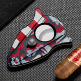 Ciseaux Coupe-Cigare à Motif Unique en Acier Inoxydable