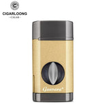 Briquet Multifonction 3 en 1, Coupe-Cigare en Métal, Triple Flamme Bleue Cigarloong