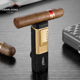 Briquet Coupe-Vent avec Porte-Cigare en Diamant Cigarloong