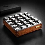 Cendrier Cigare en Bois Massif et Aluminium, Grand Diamètre, Multi-Cannelures, Design Unique Cigarloong