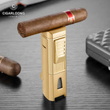Briquet Coupe-Vent avec Porte-Cigare en Diamant Cigarloong