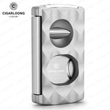 Cutter à Cigares Portable 4 en 1, Coupe en V, Support de Ciseaux, Perforateur Cigarloong