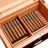 Humidificateur en Bois de Cèdre Naturel, Boîte de Collection de Cigares Moelleux de Grande Capacité - Cigarium™
