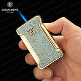 Ensemble accessoires cigare, cendrier métal grand diamètre, ciseaux lisses, briquet coupe-vent, 3 pièces Cigarloong