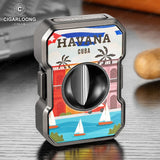 Coupe-Cigare Mini Portable de Voyage en Forme de V, Lame Tranchante en Acier Inoxydable, Modèle Exquis Cigarloong
