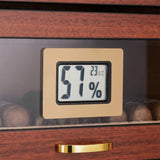 Boite d'Humidification 3 Couches en Bois de Cèdre, Finition Piano