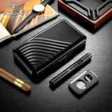 Humidor en Aluminium avec Coupe-Cigare et Briquet Intégrés Cigarloong