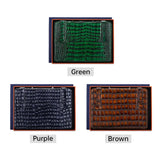 Étui Portable en Cuir Texture Crocodile, Pince à Cigare, Accessoire Homme Cigarloong