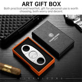 Coupe-Cigare Pointu en Acier Inoxydable, Guillotine de Poche Cigarloong