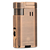 Allume-Cigare Coupe-Vent Flamme Droite avec Porte-Perceuse à Cigares Multifonctionnel Cigarloong