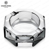 Cendrier à Cigares en Verre Transparent, Design Élégant Cigarloong