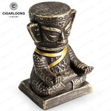 Porte-Cigare en Céramique Style Rétro, Finition Bronze Cigarloong