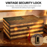 Humidor en Bois de Cèdre Style Rétro, Grande Capacité Cigarloong