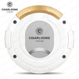 Coupe-Cigare Semi-Automatique en Acier Inoxydable Lisse, Double Face, Coupe Plate et en V Cigarloong