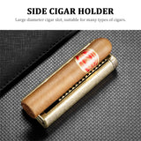 Coffret Cigares 2 Pièces : Briquet Coupe-Vent Flamme Droite et Coupe-Cigare en Alliage Affuté Cigarloong