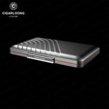 Humidor à Cigares Portable Léger, Boîte en Aluminium avec Doublure Éponge Cigarloong